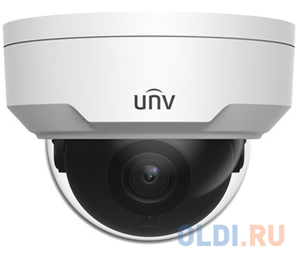Uniview Видеокамера IP купольная антивандальная, 1/3" 4 Мп КМОП @ 30 к/с, ИК-подсветка до 30м., 0.01 Лк @F2.0, объектив 2.8 мм, DWDR, 2D/3D DNR, фото