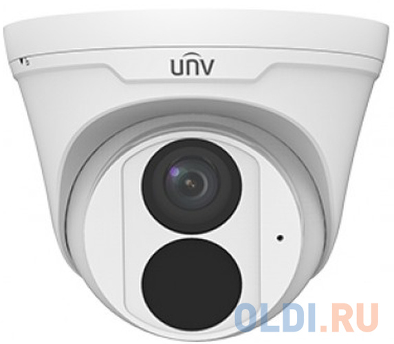 Uniview Видеокамера IP купольная, 1/3" 4 Мп КМОП @ 30 к/с, ИК-подсветка до 30м., 0.01 Лк @F2.0, объектив 2.8 мм, DWDR, 2D/3D DNR, Ultra 265, H.26