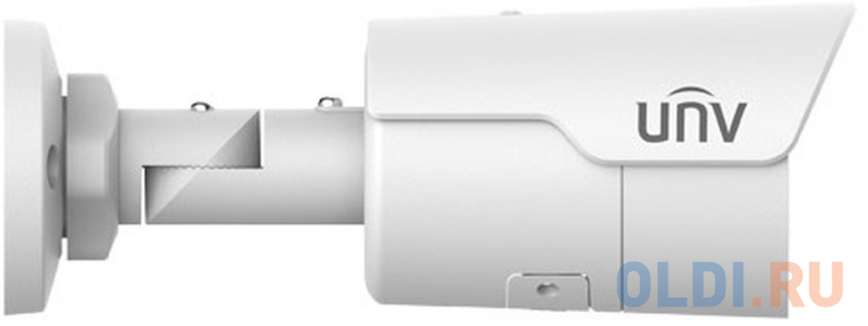Uniview Видеокамера IP цилиндрическая, уличная, фикс, объектив 4мм, 4MP, Smart IR 50m, Mic, WDR 120dB, Ultra 265/H,264/MJPEG, Easystar, MicroSD, POE, фото