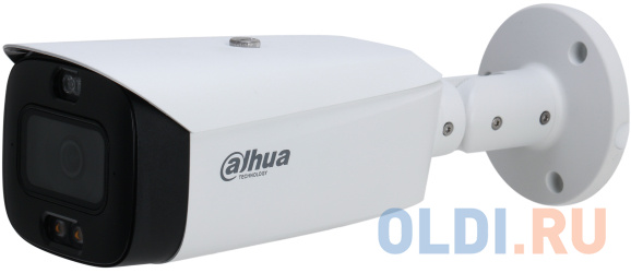 Уличная цилиндрическая IP-видеокамера Full-color с ИИ и активным сдерживанием, 4Мп; 1/2.7 CMOS; объектив 2.8мм; WDR(120дБ); чувствительность 0.003лк@F