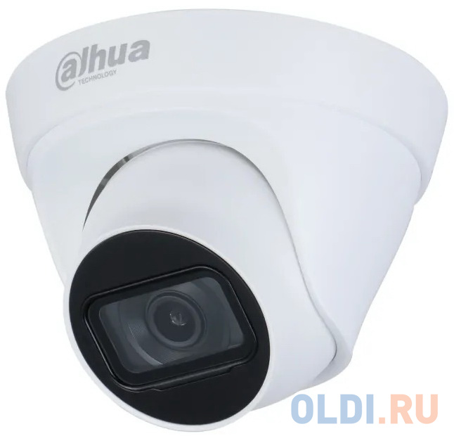 

DAHUA DH-IPC-HDW1230T1P-0280B-S6 Уличная турельная IP-видеокамера 2Мп, 1/2.8” CMOS, объектив 2.8мм, детектор человека, ИК-подсветка до 30м, IP67, корп