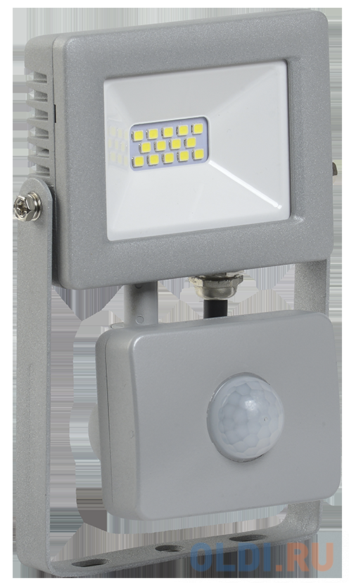 Iek LPDO702-10-K03 Прожектор СДО 07-10Д светодиодный серый с ДД IP44 IEK