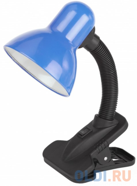 Настольная лампа ЭРА N-102 40Вт синий N-102-E27-40W-BU лампа светодиодная высокомощная power 40w 6500 e27 3200лм эра б0027006 упаковка 10 шт