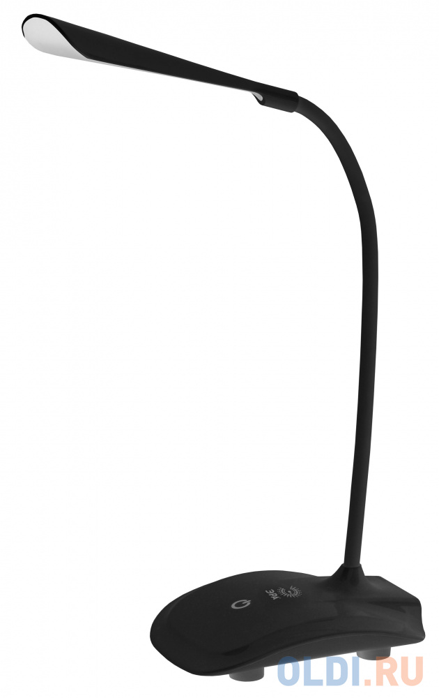 ЭРА Б0019769 Настольный светодиодный светильник NLED-428-3W-BK черный {аккумулятор, три уровня яркости, цвет. температура 4000К} - фото 1