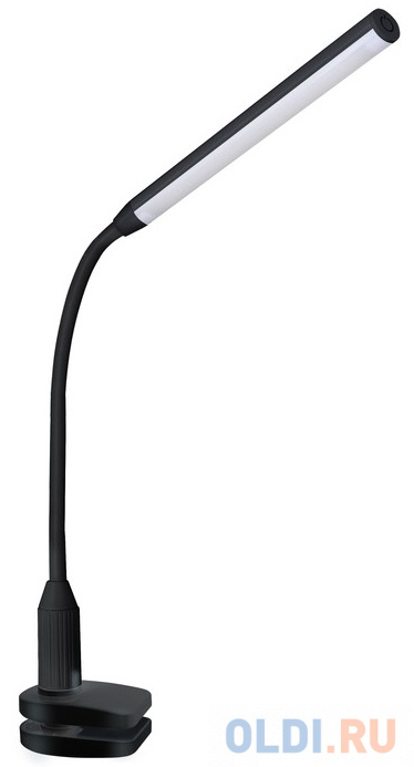 Camelion KD-793  C02 чёрный  LED (Свет-к настол.,6 Вт,зажим-струбцина,230В,сенс.вкл-е,4 ур.ярк,4000К)