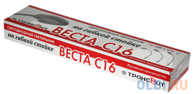 Светильник настольный Трансвит Веста С16 ПШ (VESTAC16-PSH/BL) на гибкой стойке черный 7Вт Светильник настольный Трансвит Веста С16 ПШ (VESTAC16-PSH/BL) на гибкой стойке черный 7Вт фото