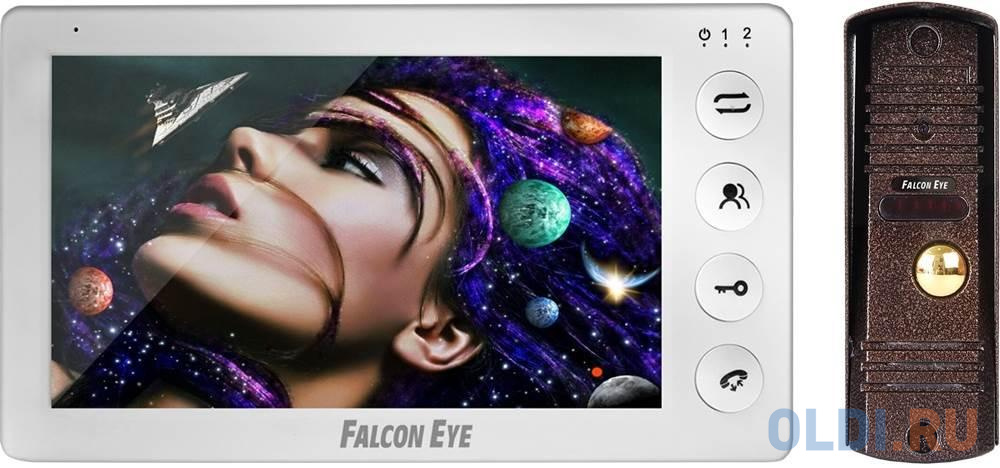 Видеодомофон Falcon Eye Kit-Cosmo белый видеодомофон falcon eye kit vista белый