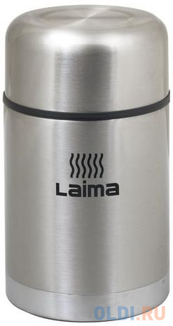 Термос ЛАЙМА универсальный с широким горлом, 0,8 л, нержавеющая сталь, 601408 смеситель для ванны haiba hb801 универсальный нержавеющая сталь hb22801