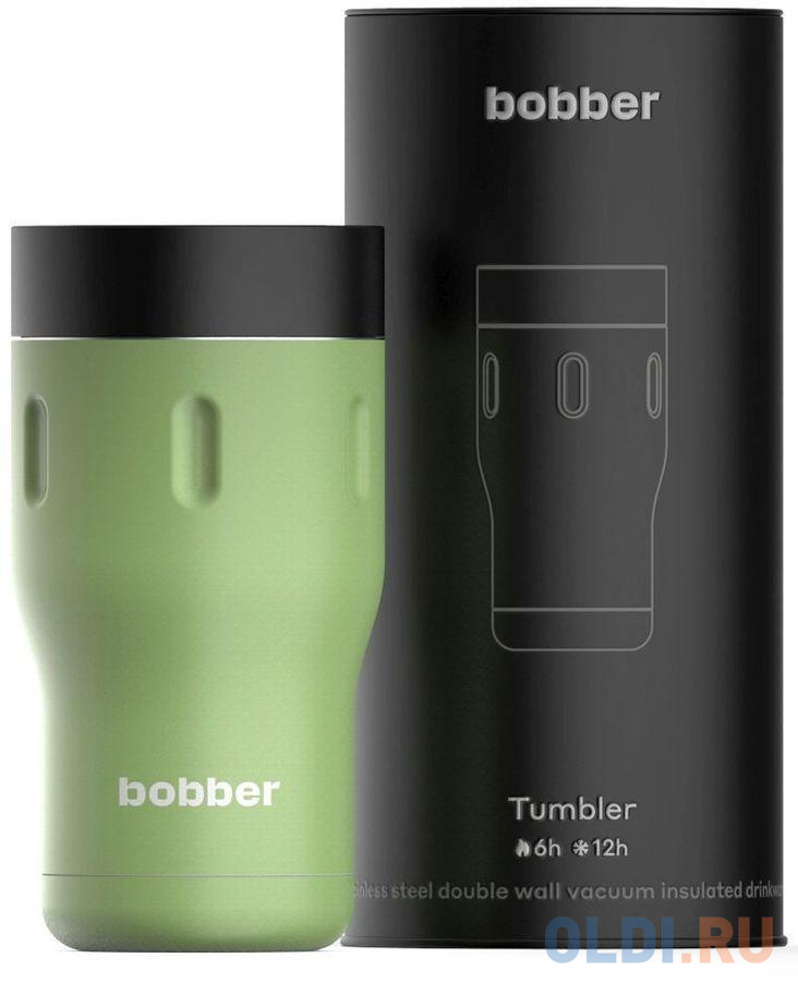 Термокружка Bobber TUMBLER-350/GRE 0,35л зелёный чёрный