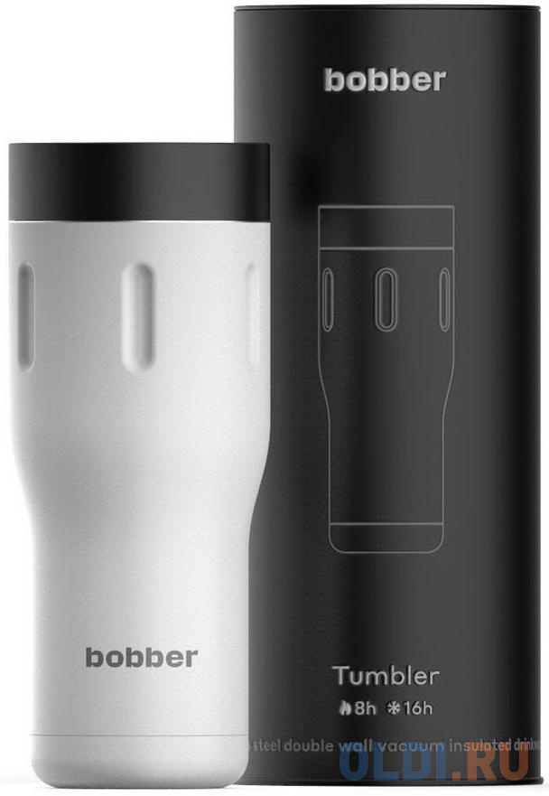 Термокружка Bobber TUMBLER-470/WHI 0,47л белый чёрный