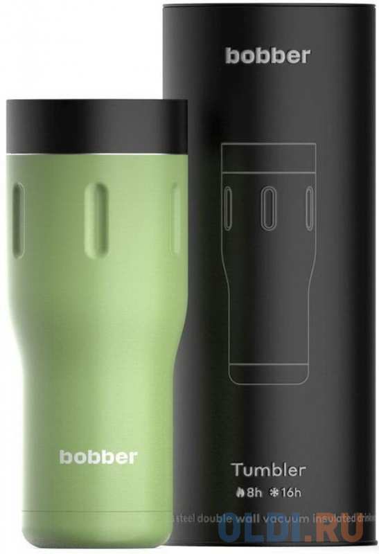 

Термокружка Bobber TUMBLER-470/GRE 0,47л зелёный чёрный