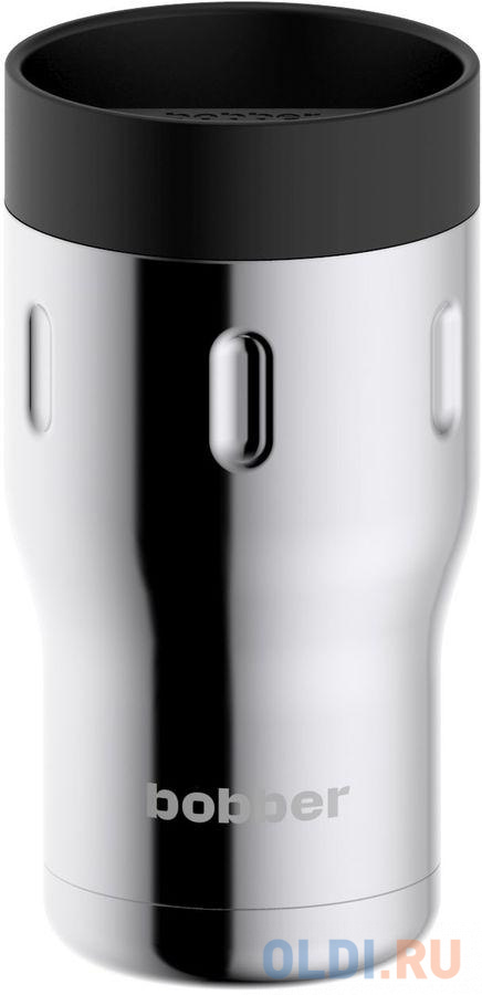 Термокружка Bobber TUMBLER-350/GLOSSY 0,35л серебристый чёрный фото