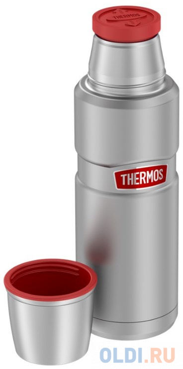 Термос для напитков Thermos SK2000 RCMS 1.2л. серый/красный (377630) фото