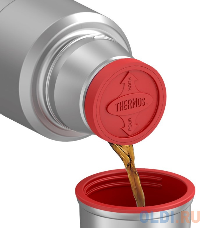 Термос для напитков Thermos SK2000 RCMS 1.2л. серый/красный (377630) фото