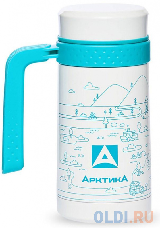 

Термокружка Арктика 412-500 0,5л белый голубой