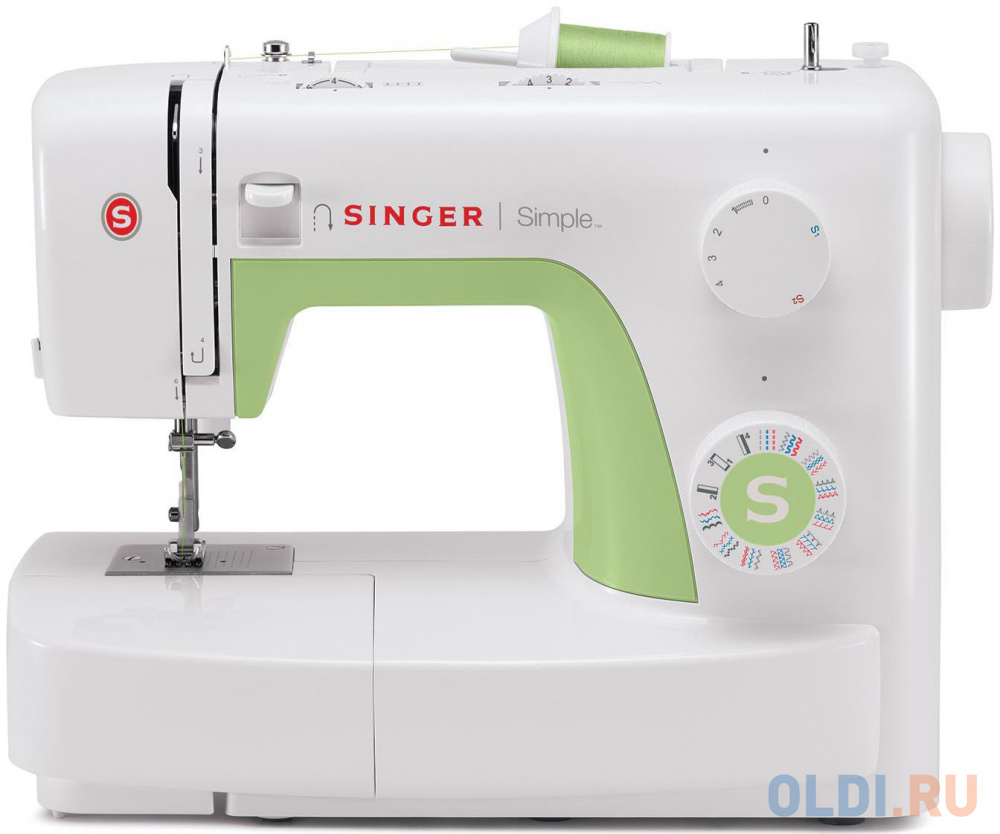 Швейная машина Singer Simple 3229 бело-зеленый 72 inch 183 cm leather belt treadle parts hook for singer sewing machine