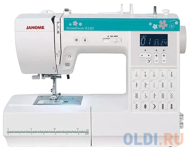 

Швейная машина Janome HomeDecor 6180 белый/зеленый