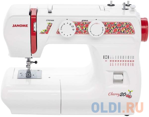 

Швейная машина Janome Cherry 20 белый/рисунок