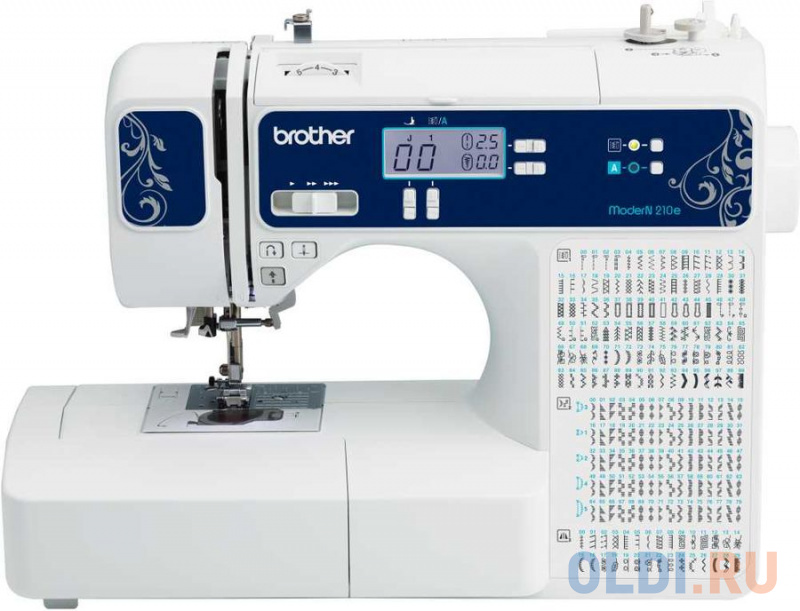 

Швейная машина Brother ModerN 210e белый/синий
