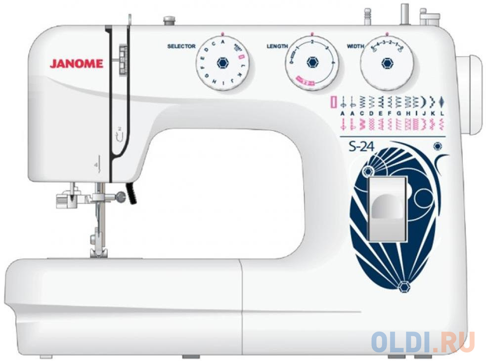 Швейная машина Janome S-24 белый швейная машина comfortstitch 11 chayka