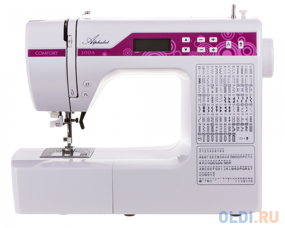 Швейная машина Comfort 100A белый/розовый швейная машина comfort 2550 белый