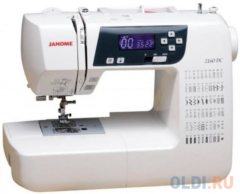 

Швейная машина Janome 2160 DC белый