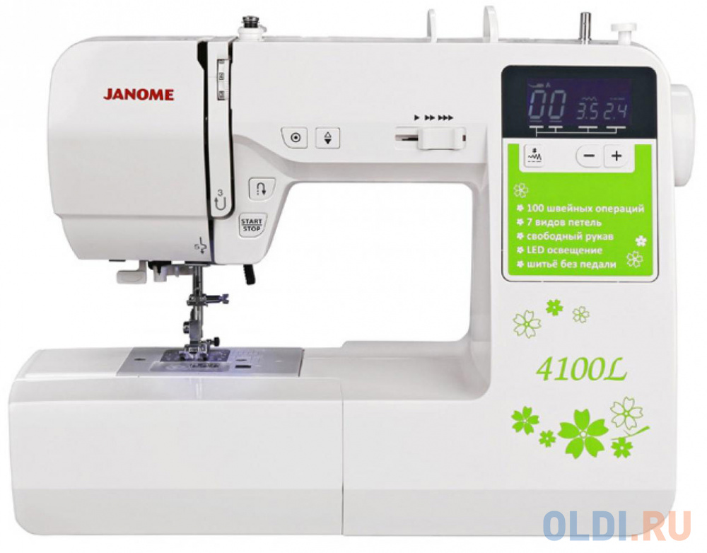 

Швейная машина Janome 4100L белый