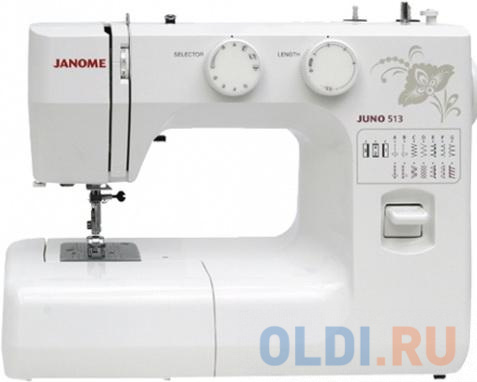 

Швейная машина Janome Juno 513 белый/цветы