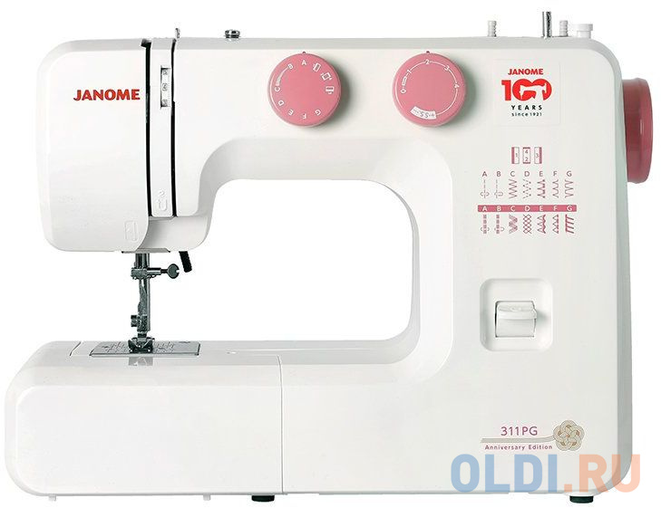 Швейная машина Janome 311PG белый/розовый швейная машина 311pg janome