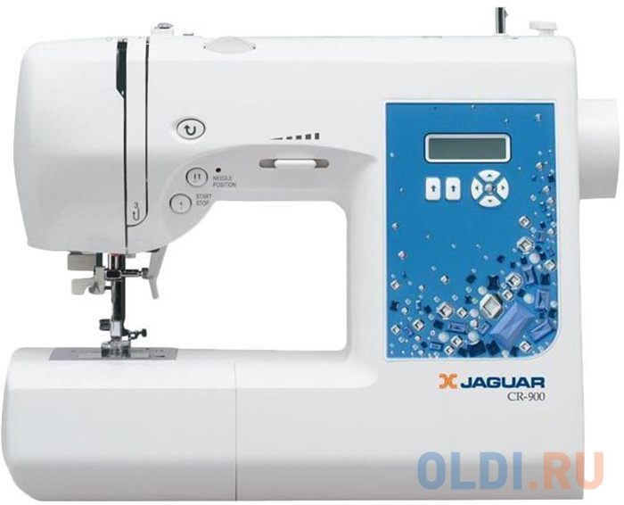 

Швейная машина Jaguar CR-900 белый с кристаллами Сваровски