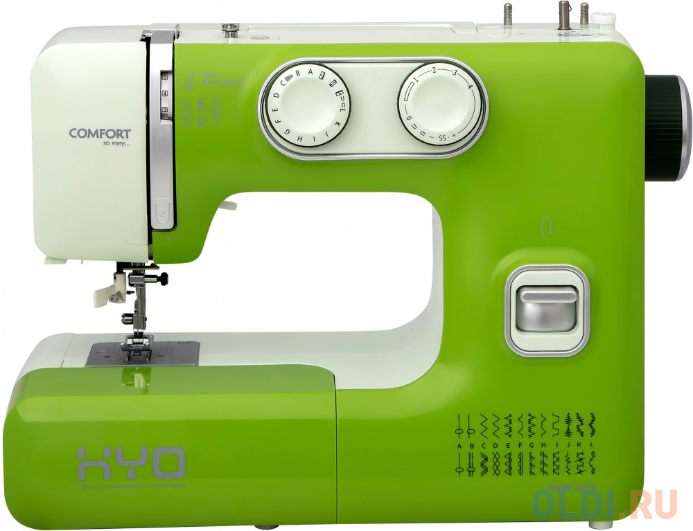 Швейная машина Comfort 1010 зеленый кухонная машина kenwood prospero khc29 h0wh