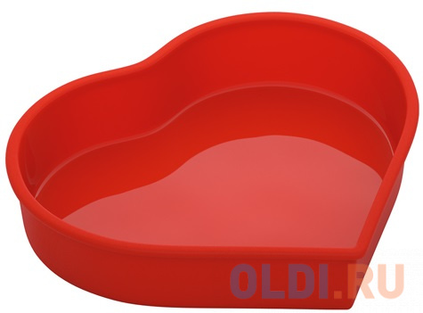 

Форма для выпечки в виде сердца, силиконовая, 24,5x22x4,6 см, NADOBA MILA 762022