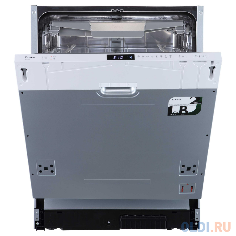 Посудомоечная машина EVELUX BD 6002 серебристый встраиваемая посудомоечная машина 45cm bd 4500 evelux
