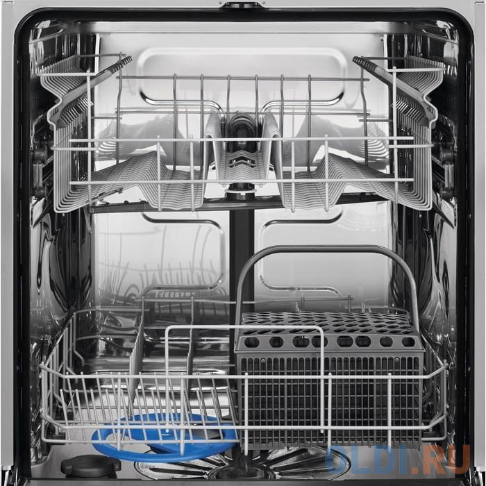 Встраиваемые посудомоечные машины ELECTROLUX/ Полноразмерная, 60см, без фасада,загрузка на 13 комплектов посуды, сенсорное управление, 5 программ, 59, цвет серебристый EES27100L - фото 2