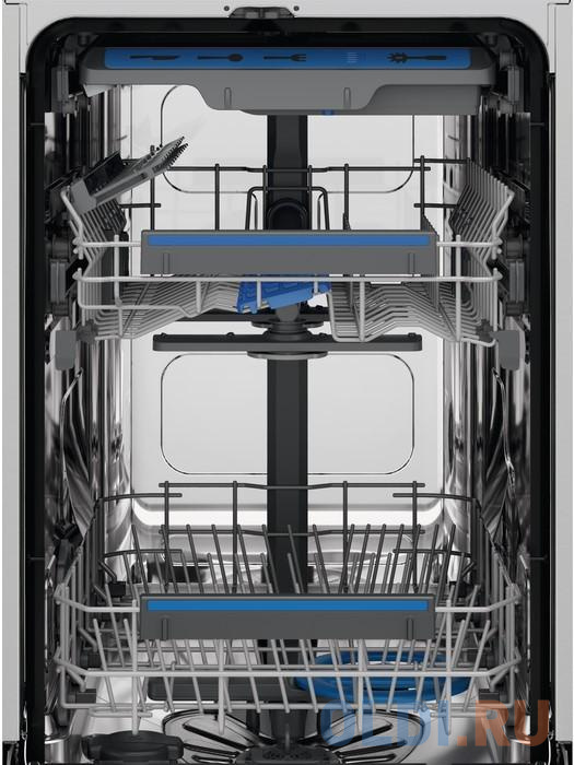 Встраиваемые посудомоечные машины ELECTROLUX/ Встраиваемая узкая посудомоечная машина, без фасада, сенсорное управление Quick Select ,дисплей, 10 комп, цвет панель в комплект не входит, размер да EEM43200L - фото 5
