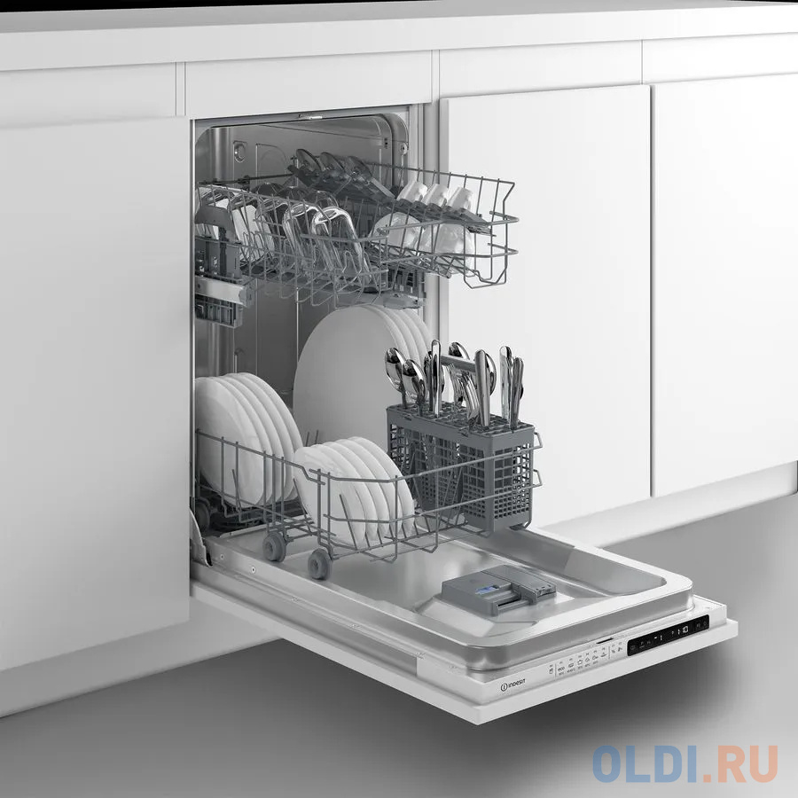 Посудомоечная машина Indesit DIS 1C69 B серый - фото 3