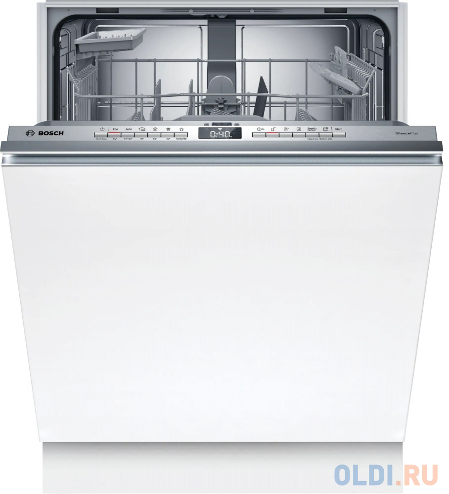 Посудомоечная машина Bosch SMV4HAX48E белый serie 2 встраиваемая посудомоечная машина 60см ecosilence drive класс a a a уровень шума 48 дб 5 прогр интенсивная 70° авто 45 65° эко 50°