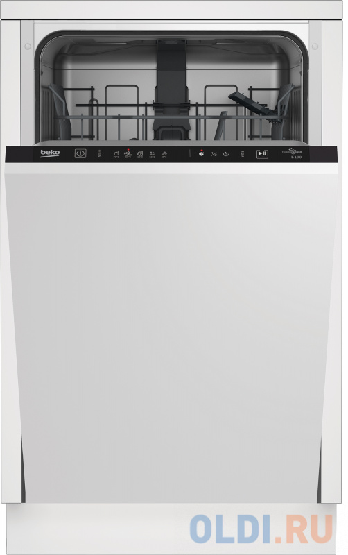 

Встраиваемая посудомоечная машина Beko BDIS15020, узкая, ширина 44.8см, полновстраиваемая, загрузка 10 комплектов
