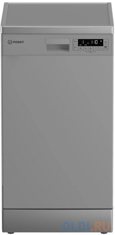 

Посудомоечная машина Indesit DFS 1C67 S, узкая, напольная, 44.8см, загрузка 10 комплектов, серая [869894100040]