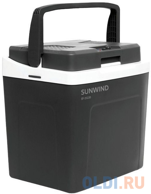 Автохолодильник SunWind EF-25220 25л 60Вт серый/белый адаптер переходник sunwind sw a110w 1 розетка белый коробка