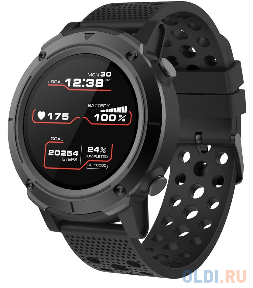 Smart watch, 1.3inches IPS full touch screen, Alloy+plastic body,GPS function, IP68 waterproof, mult