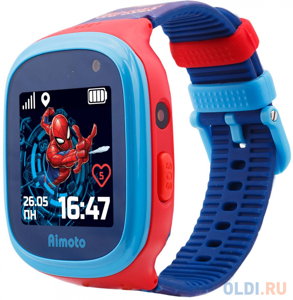 Смарт-часы Кнопка Жизни Marvel Человек-Паук 1.44&quot; TFT синий (9301101) от OLDI