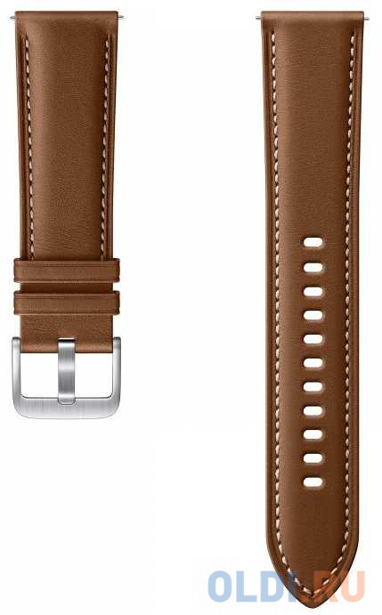 Ремешок Samsung Stitch Leather Band для Galaxy Watch 3 коричневый (ET-SLR84LAEGRU) 45мм - фото 1