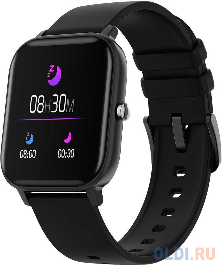 Smart watch, 1.3inches TFT full touch screen, Zinic+plastic body, IP67 waterproof, multi-sport mode, compatibility with iOS and android, black body wi