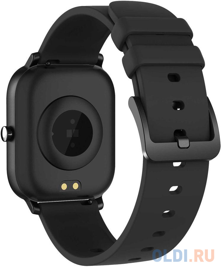 Smart watch, 1.3inches TFT full touch screen, Zinic+plastic body, IP67 waterproof, multi-sport mode, compatibility with iOS and android, black body with black silicon belt, Host: 43*37*9mm, Strap: 230x20mm, 45g от OLDI