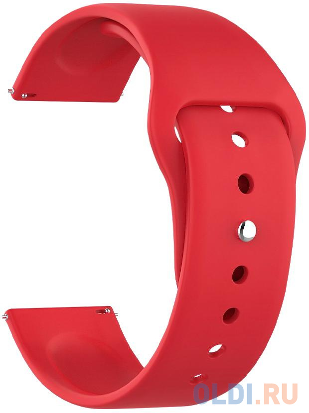 Deppa Ремешок Band Silicone универсальный, 22 mm, силиконовый, красный. deppa ремешок band silicone для apple watch 38 40 mm силиконовый мятный deppa