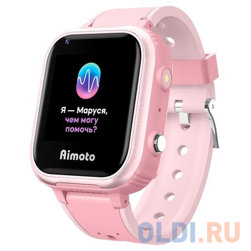 AIMOTO IQ 4G Детские умные часы с голосовым помощником Маруся (розовые) aimoto start 2 детские умные часы с gps розовые