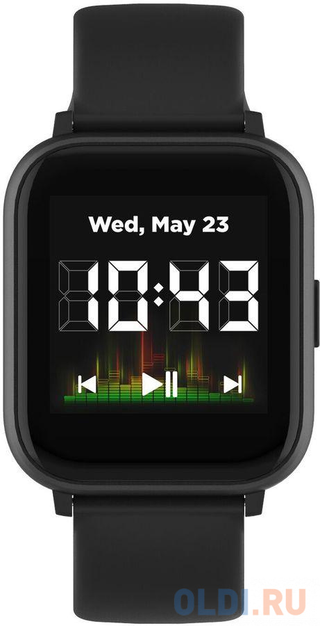 Smart watch, 1.4inches IPS full touch screen, with music player plastic body, IP68 waterproof, multi-sport mode, compatibility with iOS and android, , Host: 42.8*36.8*10.7mm, Strap: 22*250mm, 45g от OLDI