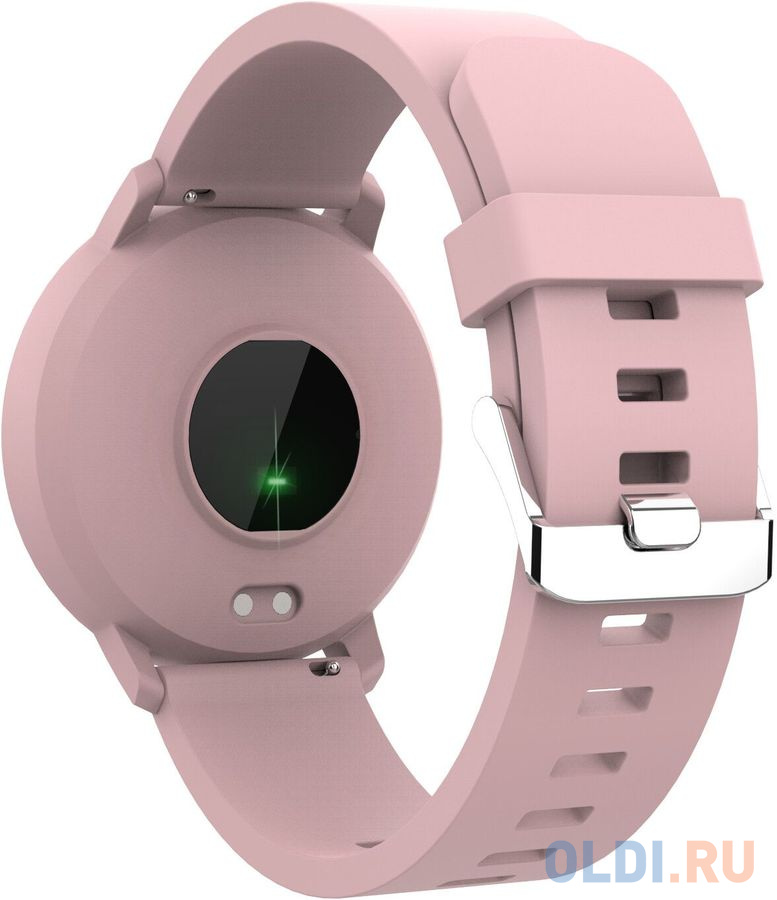 Smart watch, 1.3inches IPS full touch screen, Round watch, IP68 waterproof, multi-sport mode, BT5.0, compatibility with iOS and android, Pink, Host: 2 фото