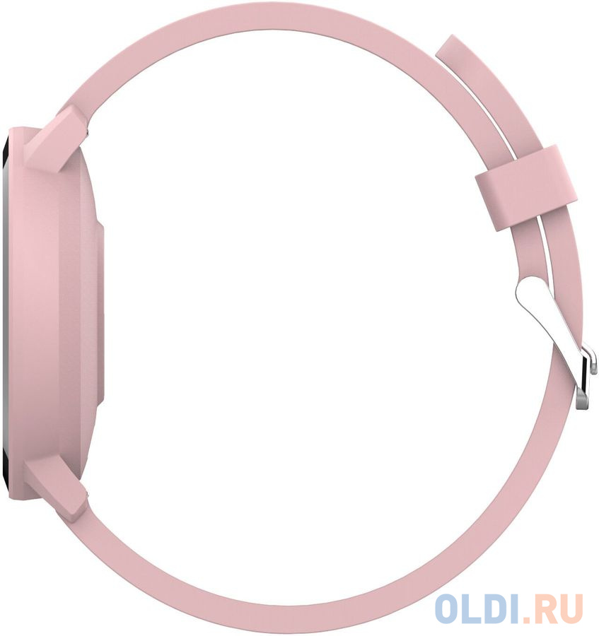 Smart watch, 1.3inches IPS full touch screen, Round watch, IP68 waterproof, multi-sport mode, BT5.0, compatibility with iOS and android, Pink, Host: 2 фото